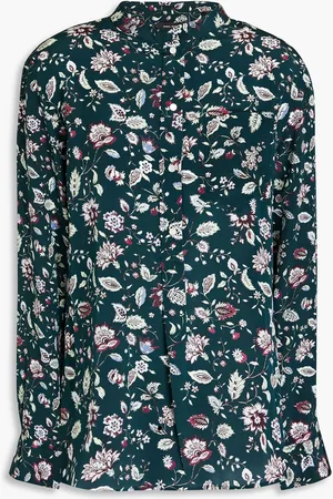 Isabel Marant Gemma floral-print silk crepe de chine blouse - Green - FR 38