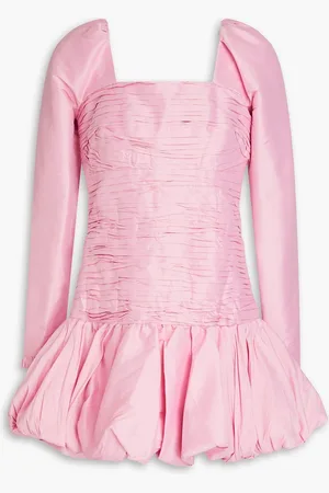 AJE Bijou ruffled pleated taffeta mini dress - Pink - UK 6
