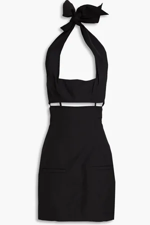 Jacquemus Limao cutout wool-crepe halterneck mini dress - - FR 42