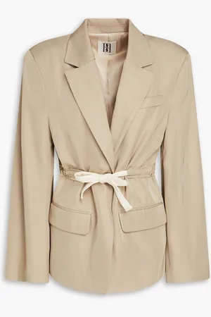 By Malene Birger Biento satin-twill blazer - Neutral - L