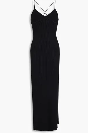 Anna Quan Ribbed cotton-blend midi dress - - UK 8