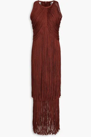 Hervé Léger Fringed bandage gown - - XS
