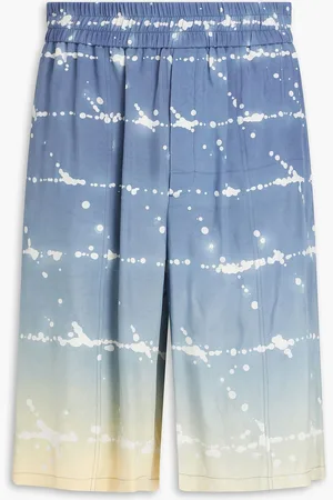 Jil Sander Printed twill shorts - Blue - IT 46