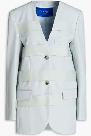 Nina Ricci Wool-gabardine blazer - Blue - FR 36