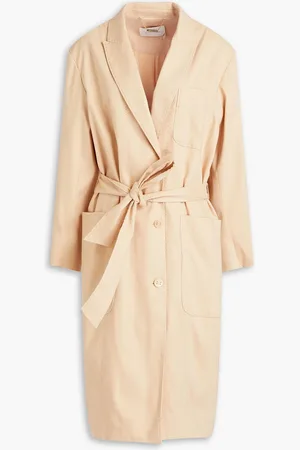 ZIMMERMANN Belted linen-blend twill coat - Neutral - 2