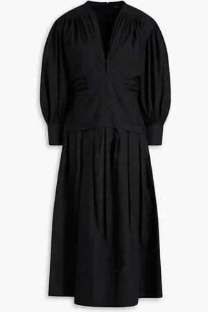 Proenza Schouler Pleated cotton-poplin midi dress - - US 4