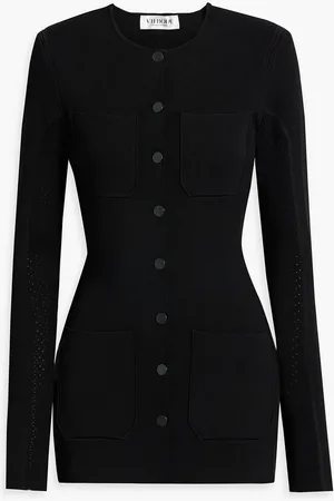 Victoria Beckham Pointelle-knit jacket - - UK 4