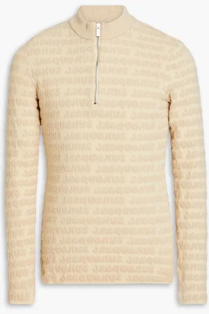 Jacquemus Luis terry-jacquard half-zip sweater - Neutral - M