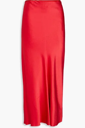 Maison Margiela Satin midi skirt - - IT 36