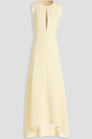 Peter Do Wool-blend twill maxi dress - White - FR 38