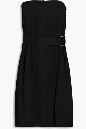 Victoria Beckham Strapless belted canvas mini dress - - UK 6