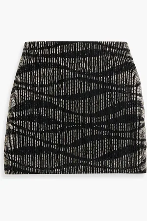 Retrofete Emory bead-embellished tulle mini skirt - - L