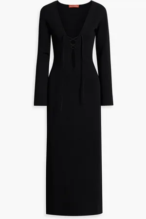 Altuzarra Lace-up stretch-knit maxi dress - - XS
