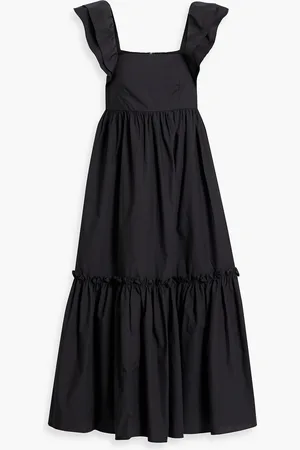 Cara Cara Darby ruffled cotton-poplin midi dress - - M