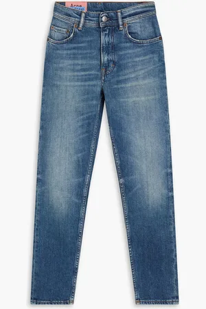 Acne Studios Cropped faded mid-rise skinny jeans - Blue - 24W/ 30L