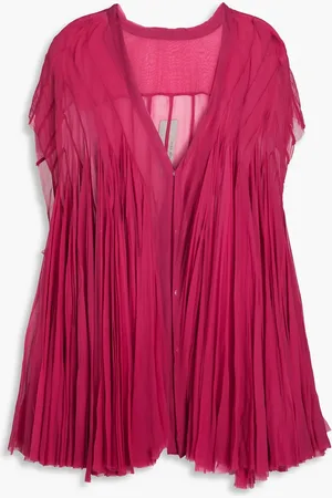 Rick Owens Silk-chiffon vest - Purple - ONESIZE