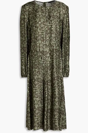 Luisa Cerano Printed jacquard midi dress - Gray - DE 36