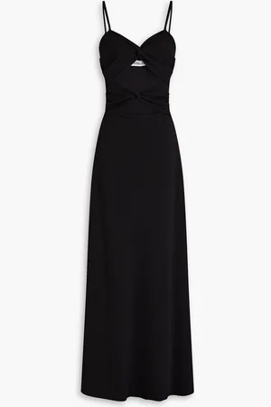 Anna Quan Cutout twisted ribbed stretch-cotton jersey maxi dress - - UK 10