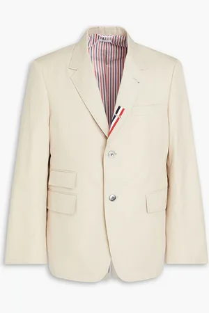 Thom Browne Woven blazer - Neutral - 4