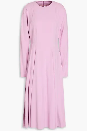 Another Tomorrow Pleated stretch-crepe midi dress - - IT 38