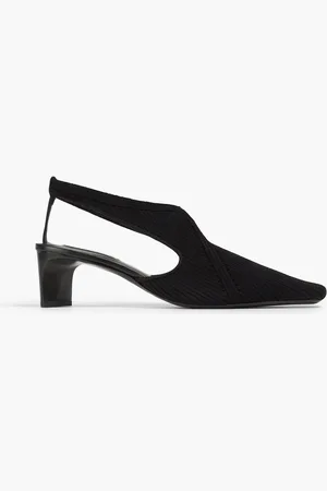 Jil Sander Stretch-knit slingback pumps - - EU 39.5
