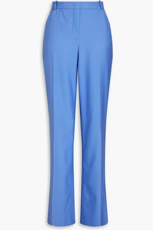 Another Tomorrow Wool flared pants - Blue - IT 38