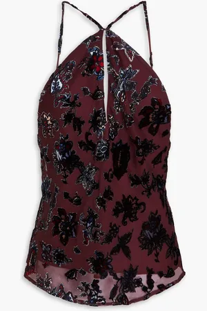 RAG&BONE Devoré-chiffon top - - US 4