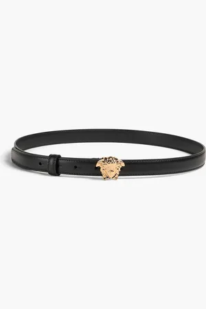 VERSACE Leather belt - - 90 cm