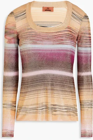 Missoni Metallic striped knitted top - Metallic - IT 42