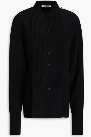 Peter Do Pintucked silk crepe de chine shirt - - FR 36