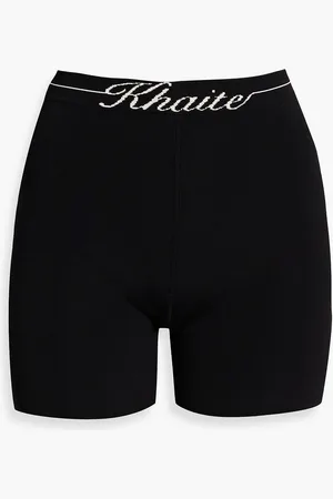 Khaite Bryant stretch-knit shorts - - S
