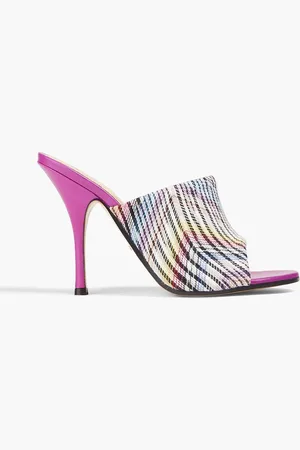 Missoni Crochet-knit cotton-blend mules - - EU 35