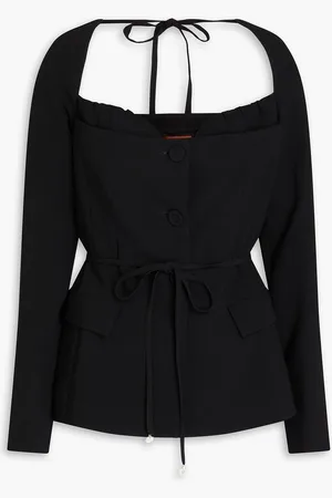 Altuzarra Bead-embellished crepe jacket - - FR 44