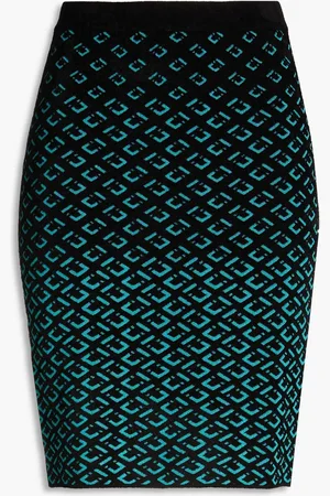 Diane von Furstenberg Jacquard-knit mini pencil skirt - - S