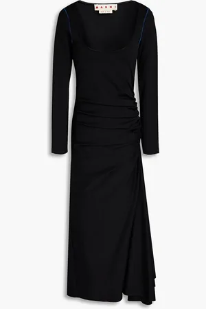 Marni Ruched cady midi dress - - IT 36