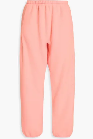 Alexander Wang Embroidered fleece track pants - Orange - S
