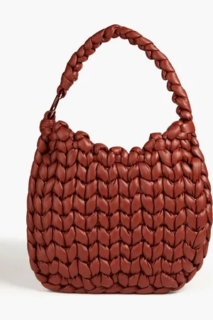 Chloé Wooden C woven leather shoulder bag - - OneSize