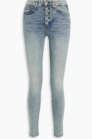 RAG&BONE Nina faded high-rise skinny jeans - Blue - 24