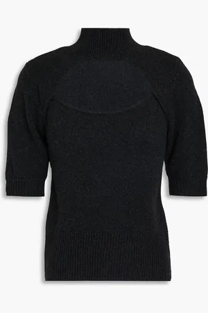 Frame Chea cutout cashmere top - Gray - XS