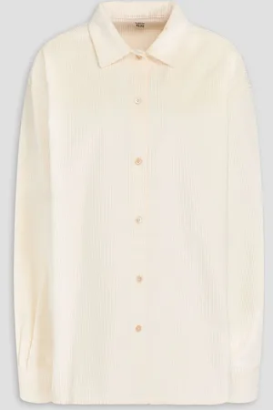 Totême Cotton-blend corduroy shirt - White - FR 36