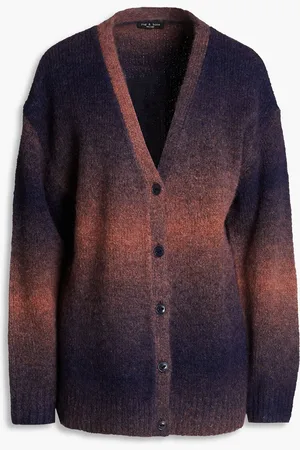RAG&BONE Holly dégradé alpaca-blend cardigan - Blue - S