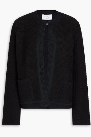 Salvatore Ferragamo Jacquard-knit cardigan - Blue - S