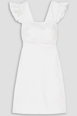 See by Chloé Ruffled cotton-poplin mini dress - - FR 40