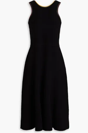 Victoria Beckham Cutout cotton-blend bouclé midi dress - - L