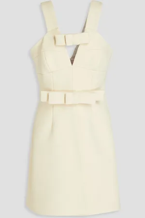 Jil Sander Wrap-effect crepe mini dress - White - FR 32