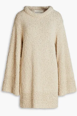 By Malene Birger Sengh bouclé-knit cotton and linen-blend tunic - White - S