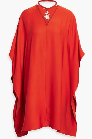 Chloé Embellished draped silk mini dress - - FR 36