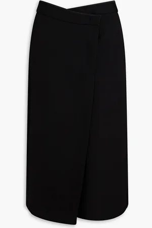 Jil Sander Wool midi wrap skirt - - FR 34