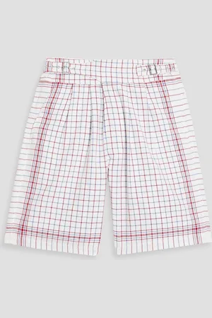 Maison Margiela Checked cotton-tweed shorts - - IT 48