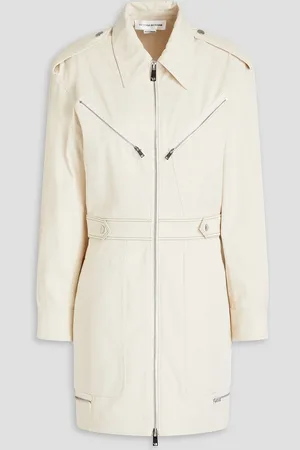Victoria Beckham Cotton-twill mini shirt dress - White - UK 4